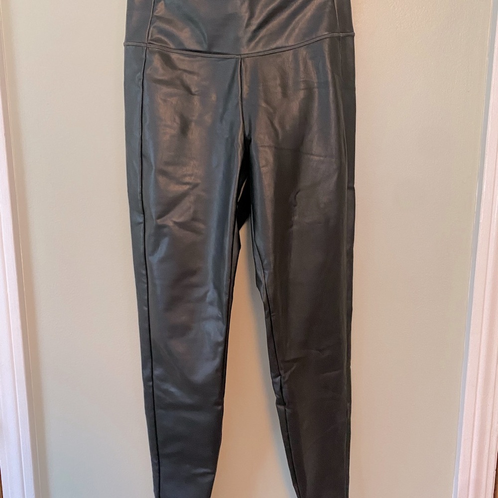 Faux leather Athleta leggings